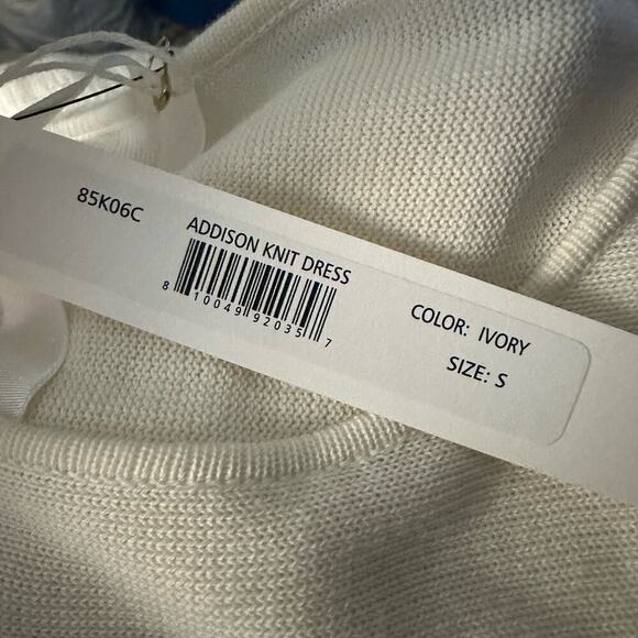 Merlette Addison Lightweight Long Sleeve Sweater Dress Size Small Cream - Picture 9 of 10